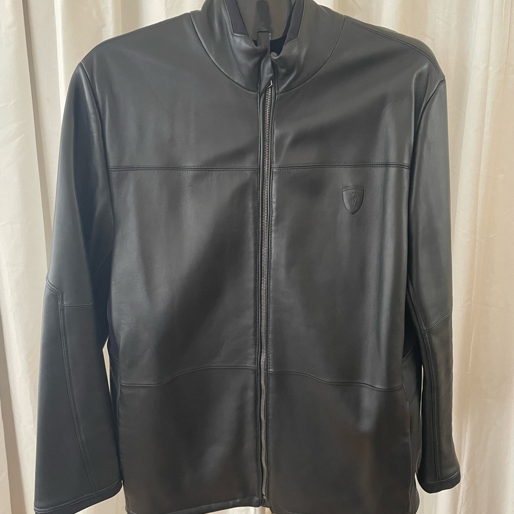 Rare 10th Anniversary Puma Ferrari Leather Jacket